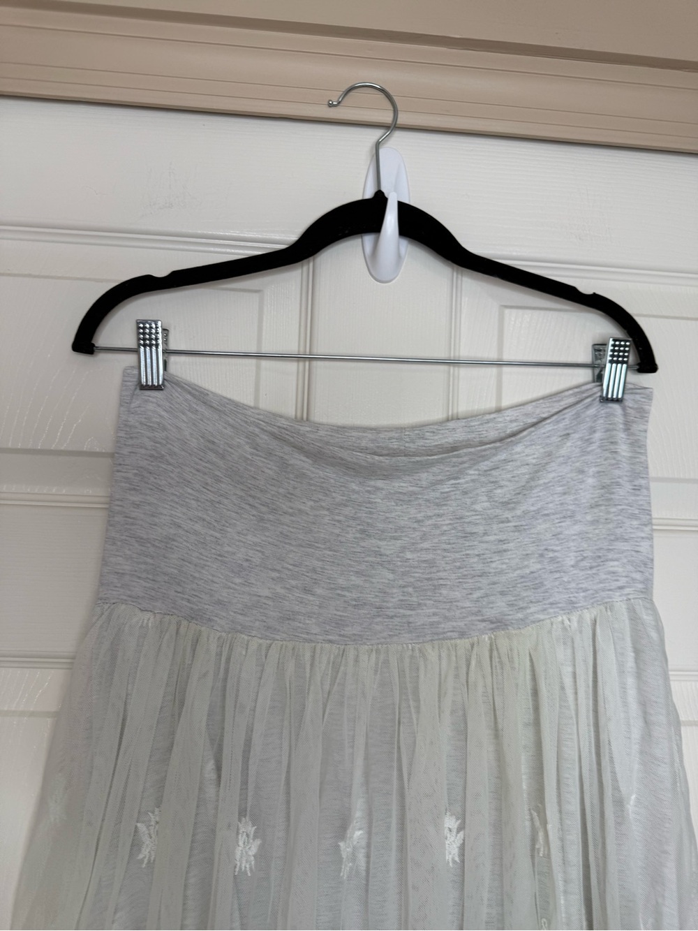 Sundance Embroidered Eyelet Lace Maxi Skirt Cream XL Lined Coquette Boho Prairie - Picture 3 of 11